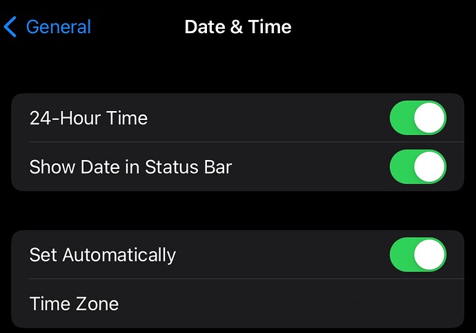 Date-Time Setting iOS compact