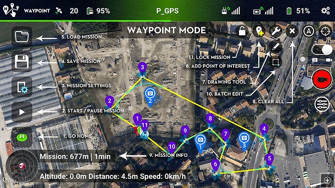 Waypoint screen