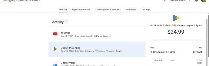 Google Play Receipt
