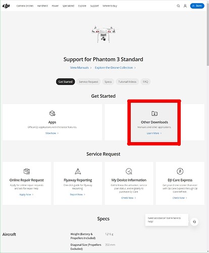 Phantom 3 Standard Download Page